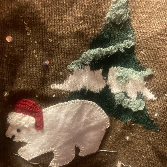 Tiara Brown Knit Sweater - Picture 3 of 7